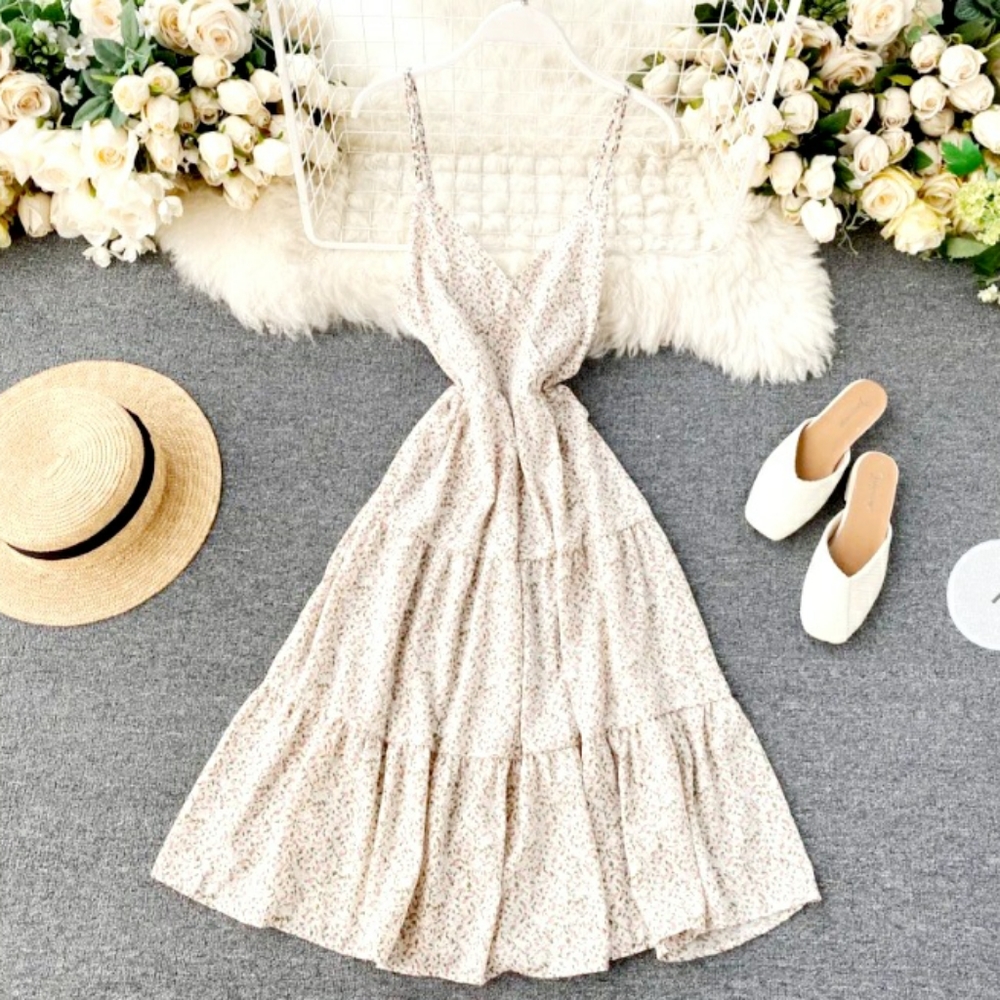 Beautiful Flower Print Dress